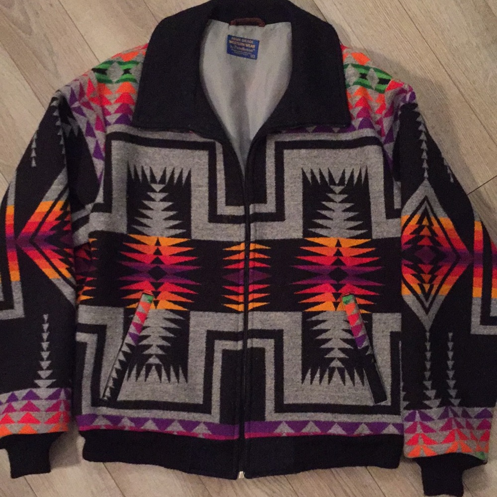 Pendleton Wool jacket Chief Joseph vintage sz Lg - Picture 2 of 10
